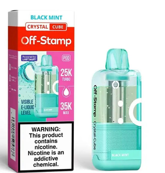 Black Mint Off Stamp X-Cube Crystal Cube Pod