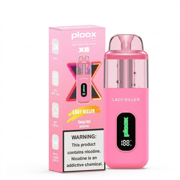 Ploox XS 25K Disposable E-Hookah — Lady Killer