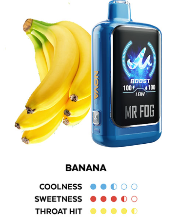 MR FOG NOVA BLUE RAZZ STEEZY BANANA