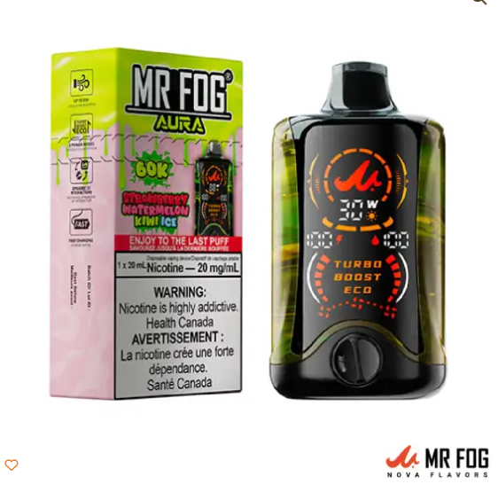 Mr Fog Aura Strawberry Watermelon Kiwi Ice