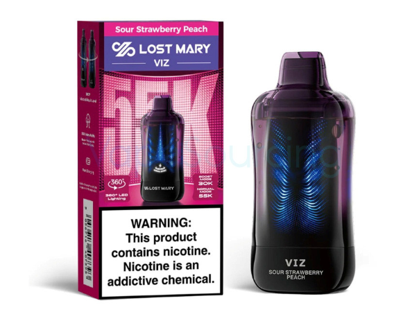 Lost Mary Viz 55K Sour Strawberry Peach