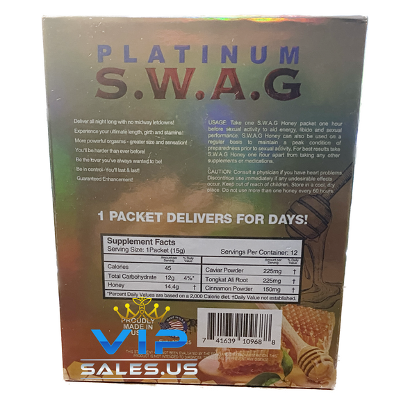 S.W.A.G Platinum Honey 12CT BOX