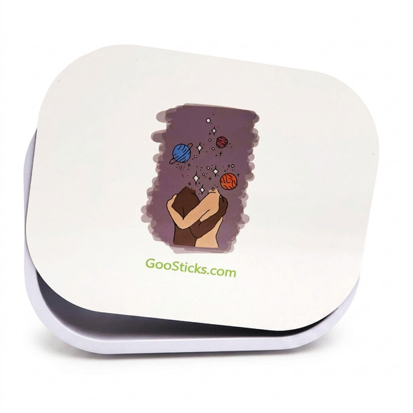 GooSticks Metal Rolling Tray With Magnetic Cover — Design 11 (Small)
