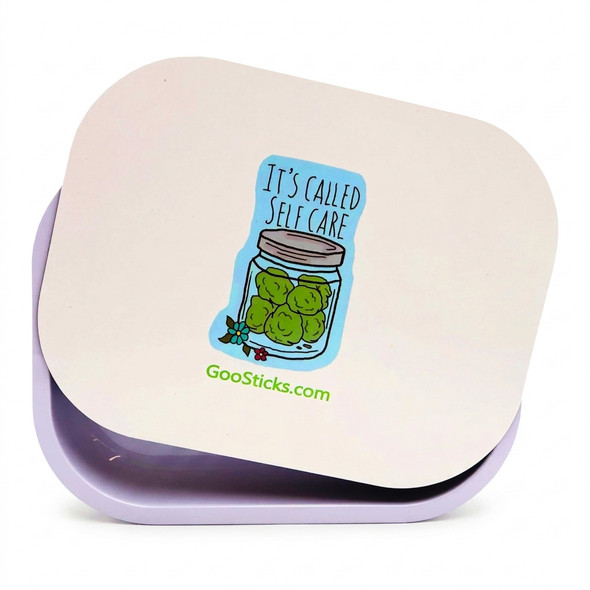GooSticks Metal Rolling Tray With Magnetic Cover — Design 2 (Medium)