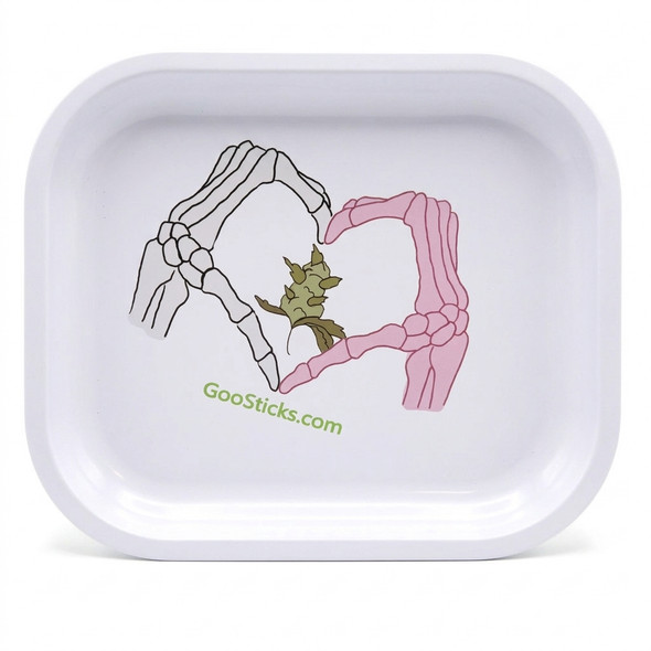 GooSticks Metal Rolling Tray With Magnetic Cover — Design 14 (Medium)