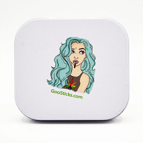 GooSticks Metal Rolling Tray With Magnetic Cover — Design 16 (Medium)