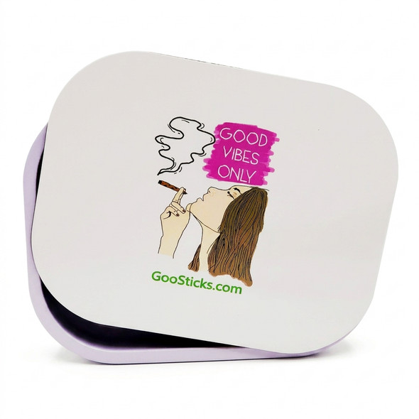 GooSticks Metal Rolling Tray With Magnetic Cover — Design 18 (Medium)