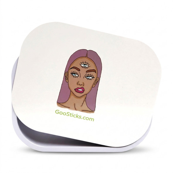 GooSticks Metal Rolling Tray With Magnetic Cover — Design 9 (Large)