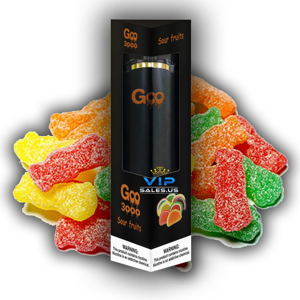 GOO DISPOSIBLES VAPE 3000 PUFFS SOUR FRUITS