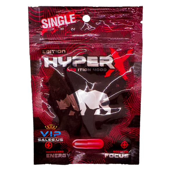 Hyper X 4000 Red Male Sexual Performance Enhancer