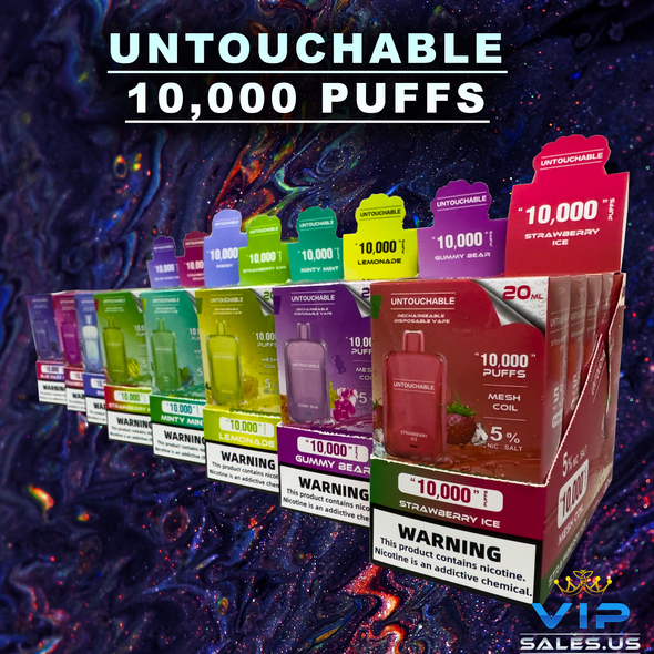 Untouchable Disposibles Vape 10,000 Puffs 5Pk Display