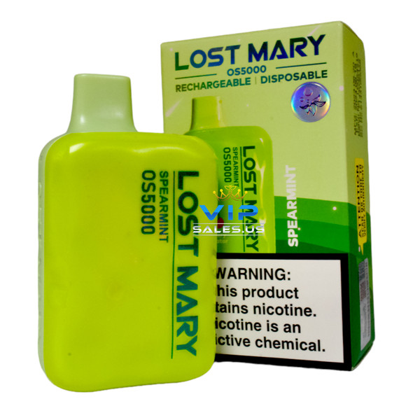 Lost Mary OS5000 Disposable Vape 5% Nicotine Spearmint