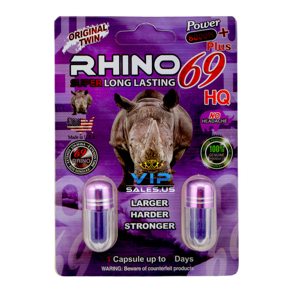 Rhino 69 8000K Twin Capsules