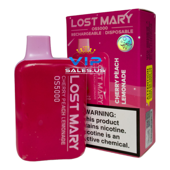 Lost Mary OS5000 Disposable Vape 5% Nicotine Cherry Peach Lemonade