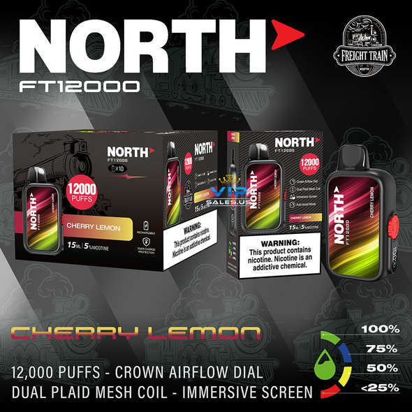 North FT12000 Disposable Vape -Cherry Lemon