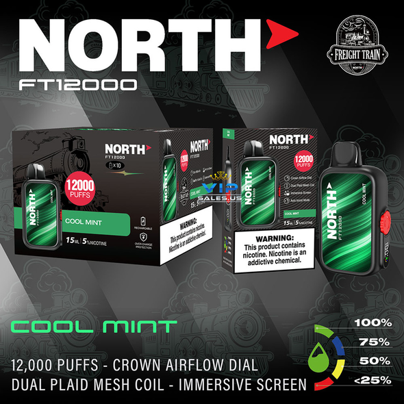 North FT12000 Disposable Vape -Cool Mint