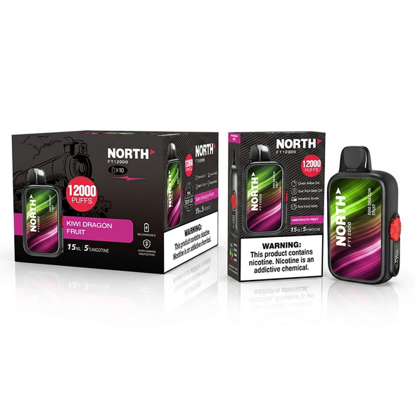 North FT12000 Disposable Vape — Kiwi Dragon Fruit