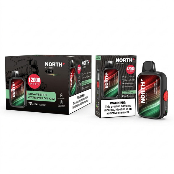 North FT12000 Disposable Vape — Strawberry Watermelon Kiwi