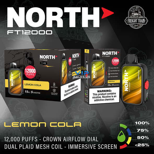 North FT12000 Disposable Vape -Lemon Cola