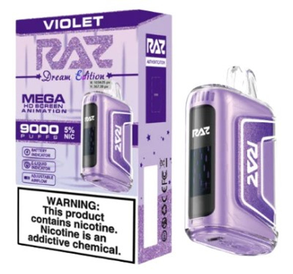 RAZ TN9000 Disposable Vape 9000 Puffs 5CT-Violet