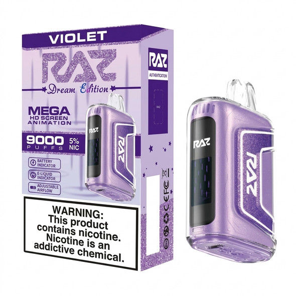 Raz TN9000 Disposable Vape 9000 Puffs — Violet (5 CT)