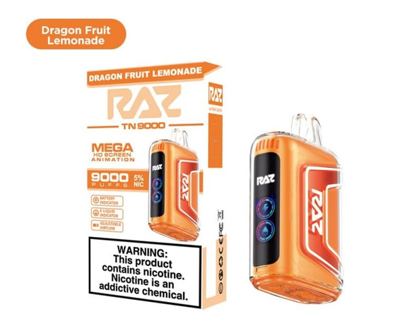 RAZ TN9000 Disposable Vape 9000 Puffs 5ct-Dragon Fruit Lemonade