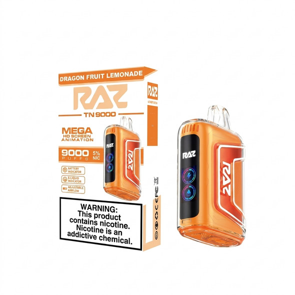 Raz TN9000 Disposable Vape 9000 Puffs — Dragon Fruit Lemonade (5 CT)