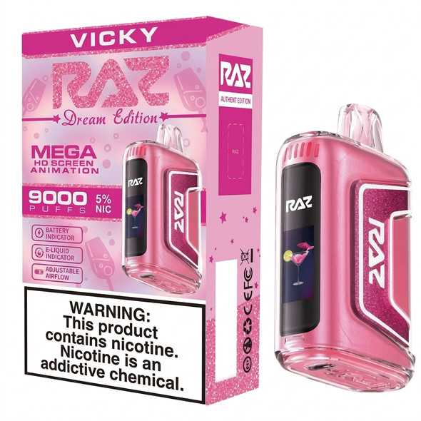 Raz TN9000 Disposable Vape 9000 Puffs — Vicky (5 CT)