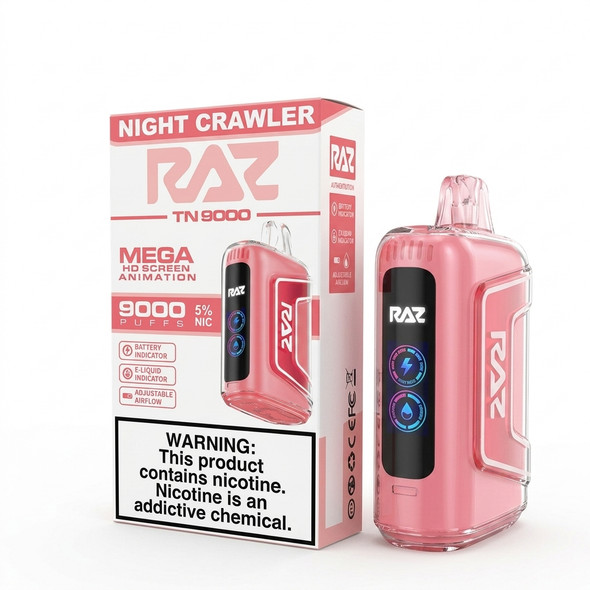 Raz TN9000 Disposable Vape 9000 Puffs — Night Crawler (5 CT)