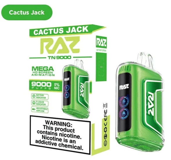 RAZ TN9000 Disposable Vape 9000 Puffs 5CT- Cactus Jack