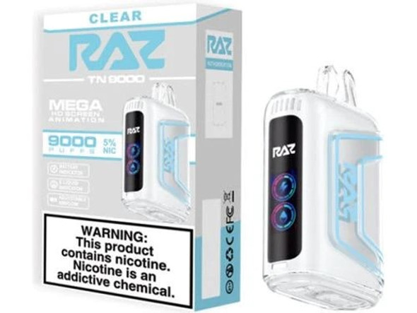 RAZ TN9000 Disposable Vape 9000 Puffs 5CT- Clear