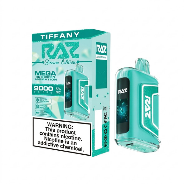 Raz TN9000 Disposable Vape 9000 Puffs — Tiffany (5 CT)