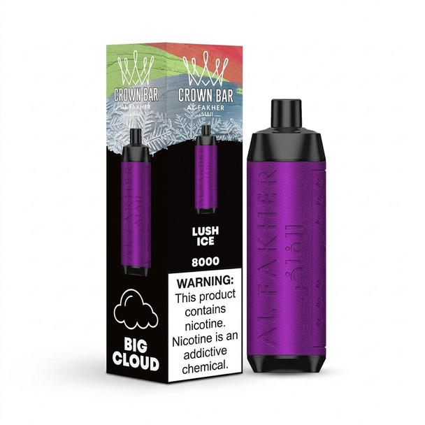 Al Fakher Crown Bar 8000 Puffs Disposable Vape — Lush Ice