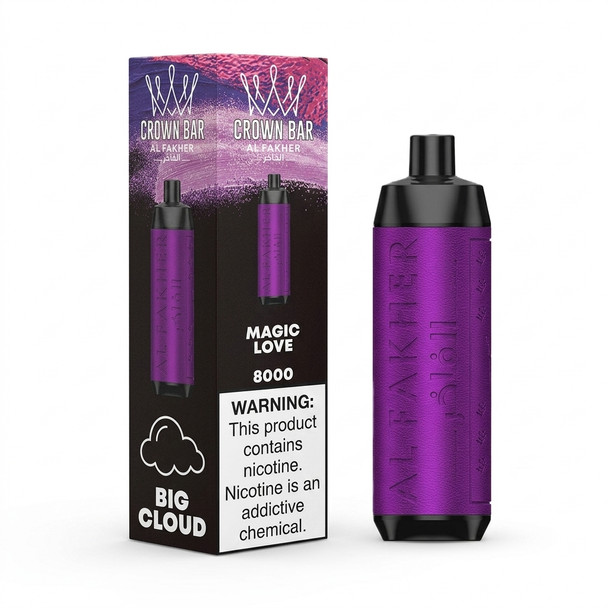 Al Fakher Crown Bar 8000 Puffs Disposable Vape — Magic Love