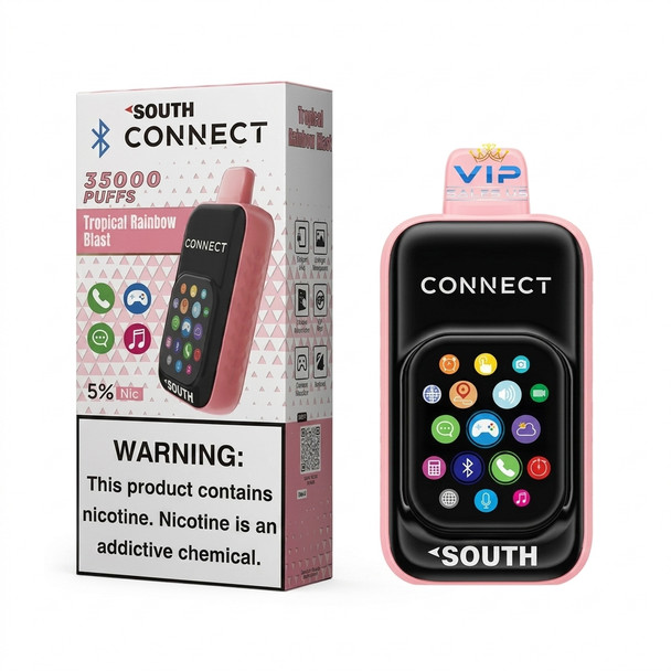 South Connect 35K Puffs 18ML Disposable Vape — Tropical Rainbow Blast