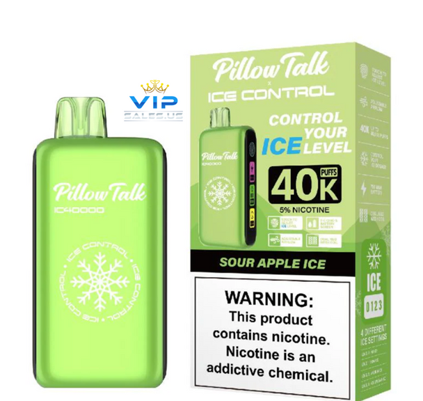 Pillow Talk Ice Control 40K - Sour Apple Ice