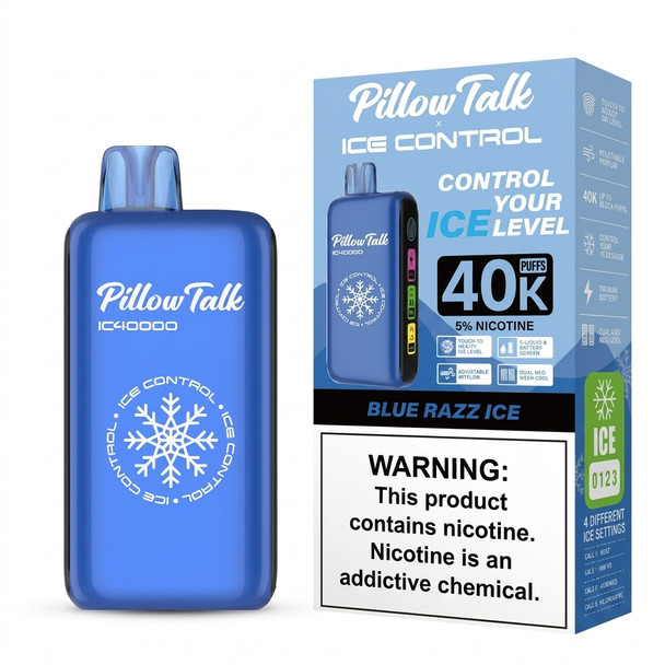 Pillow Talk Ice Control 40K — Blue Razz Ice