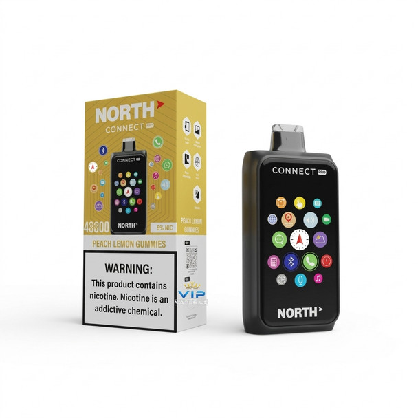 North Connect Pro 40K Disposable — Peach Lemon Gummies