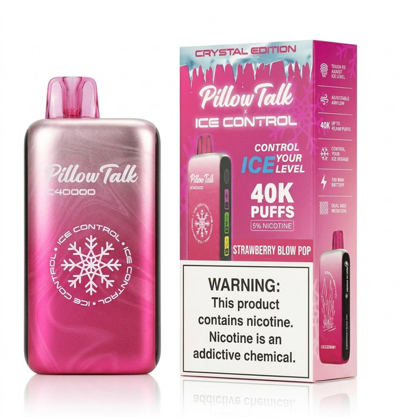 Pillow Talk Ice Control 40K — Strawberry Blow Pop