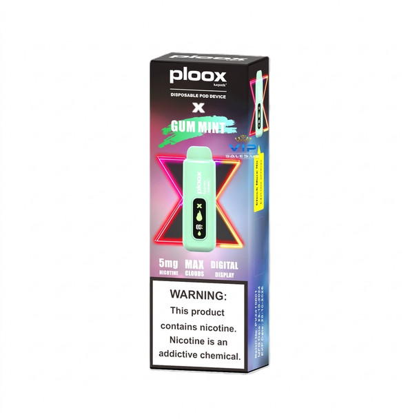 Ploox X Portable Hookah Disposable — Gum Mint