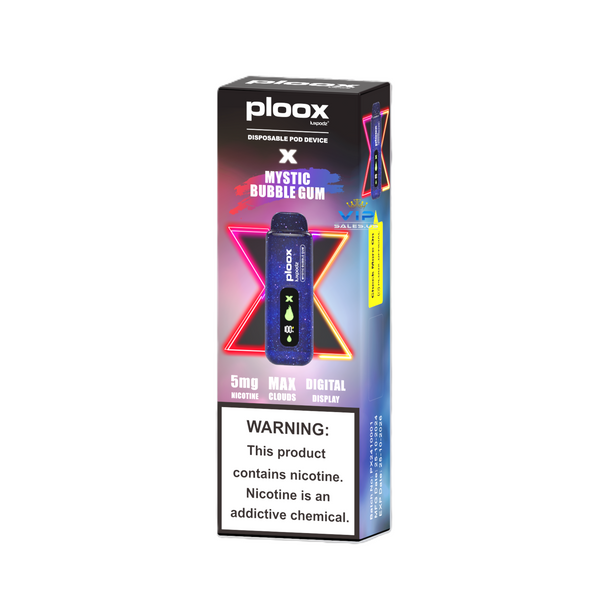 Ploox X Portable Hookah Disposable - Mystic Bubble Gum