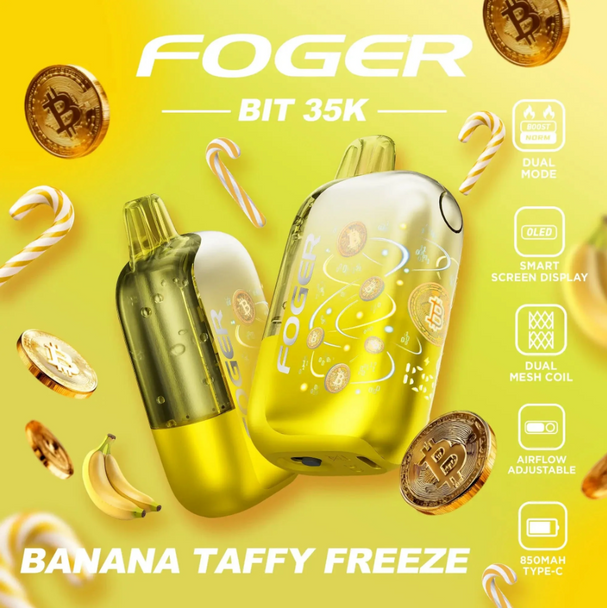 Foger Bit 35K Disposable Vape - Banana Taffy Freeze