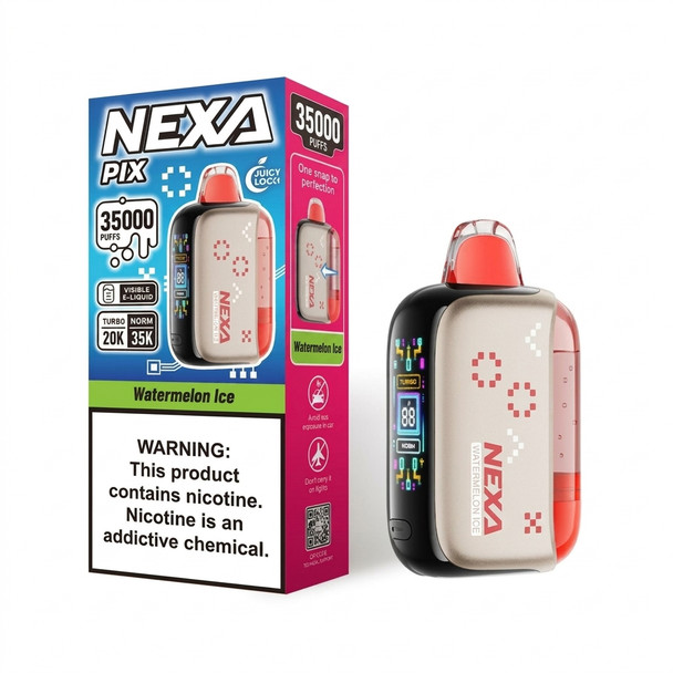 Nexa Pix 35K Disposable Vape 16ml 5% (35000 Puffs) — Watermelon Ice