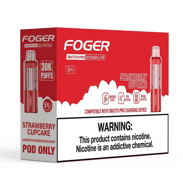 Foger Switch Pro 30K Disposable Pods — Strawberry Cupcake