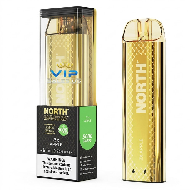 North Habibi Edition 5000 Puffs Disposable Vape — 2 x Apple
