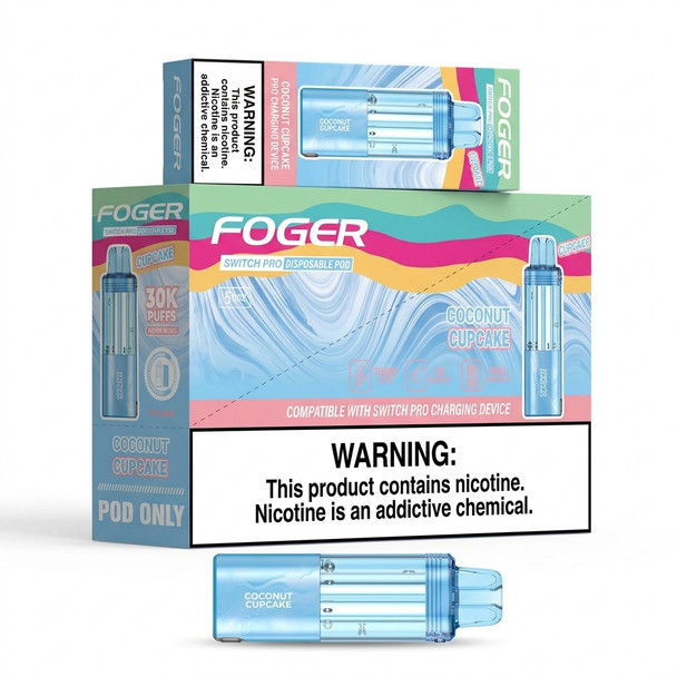 Foger Switch 30K Replacement Pods — Coconut Cupcake