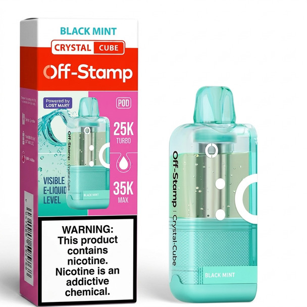 Off-Stamp X-Cube Crystal Cube Pod — Black Mint
