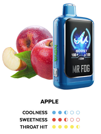MR FOG NOVA BLUE RAZZ STEEZY APPLE