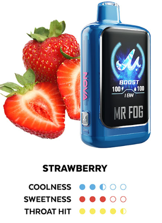 MR FOG NOVA BLUE RAZZ STEZZY STRAWBERRY