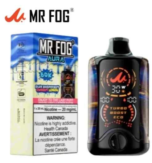 Mr Fog Aura Blue Raspberry Cherry Lemon